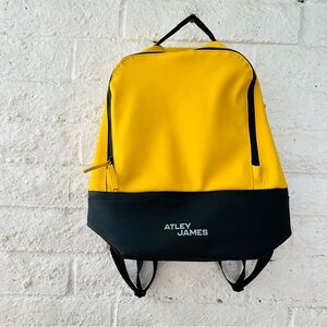 Men’s / Women’s Unisex Atley James Yellow & Black Water-Resistant Backpack